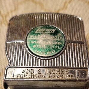 Vintage That Lufkin Silver Tape Measure with Green Label